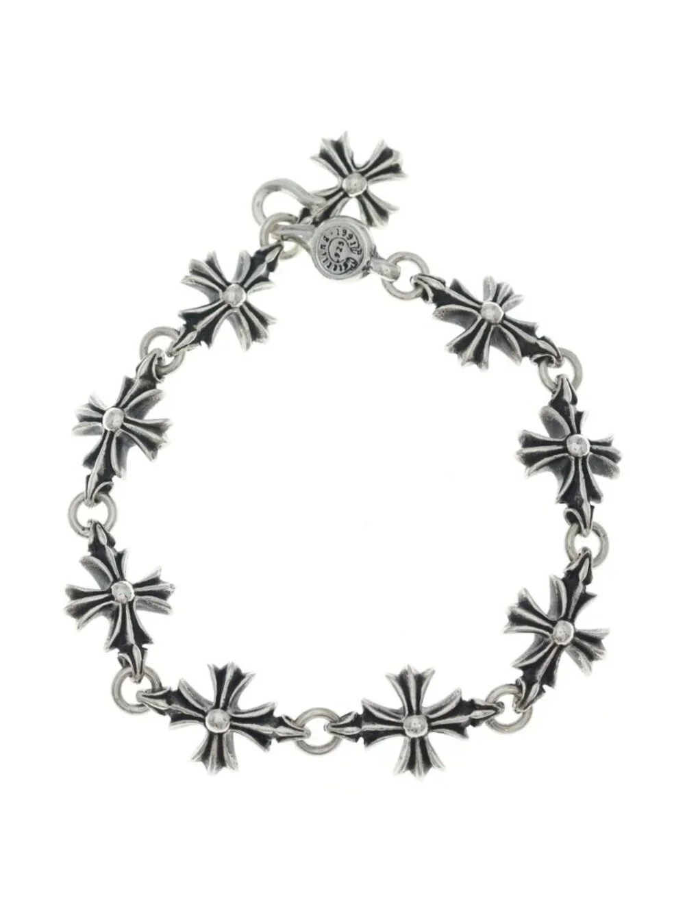 Chrome Hearts CO CH Plus Cutout Bracelet Silver